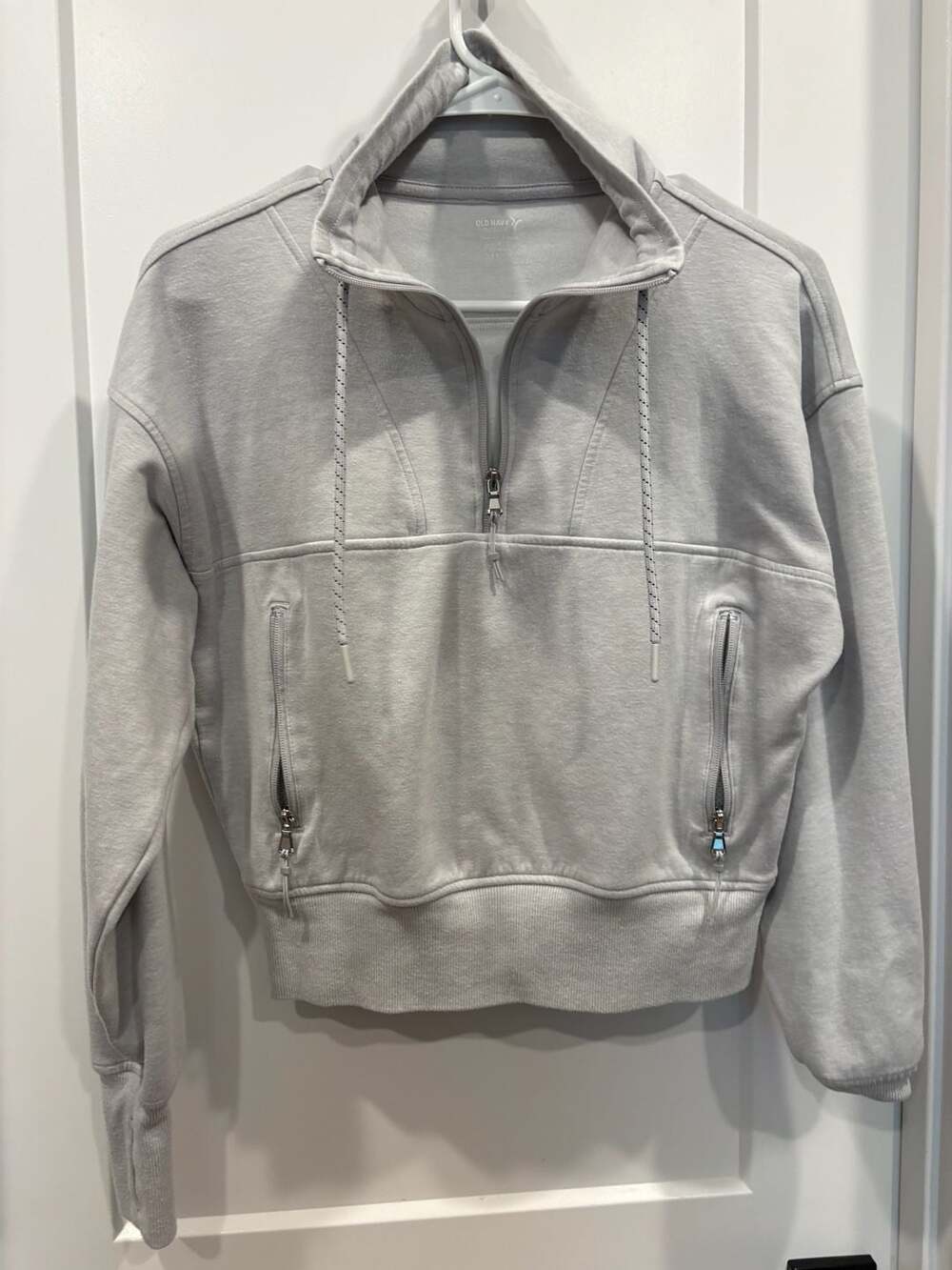 Old Navy Dynamic Fleece Half-Zip Sweatshirt Size S Light Blue
